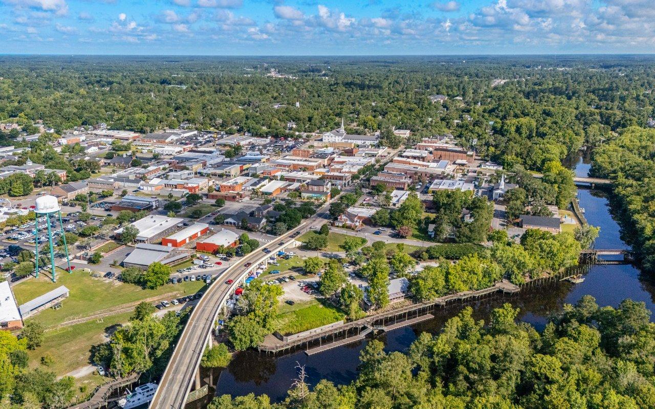Another view of Conway's Riverwalk and riverfront